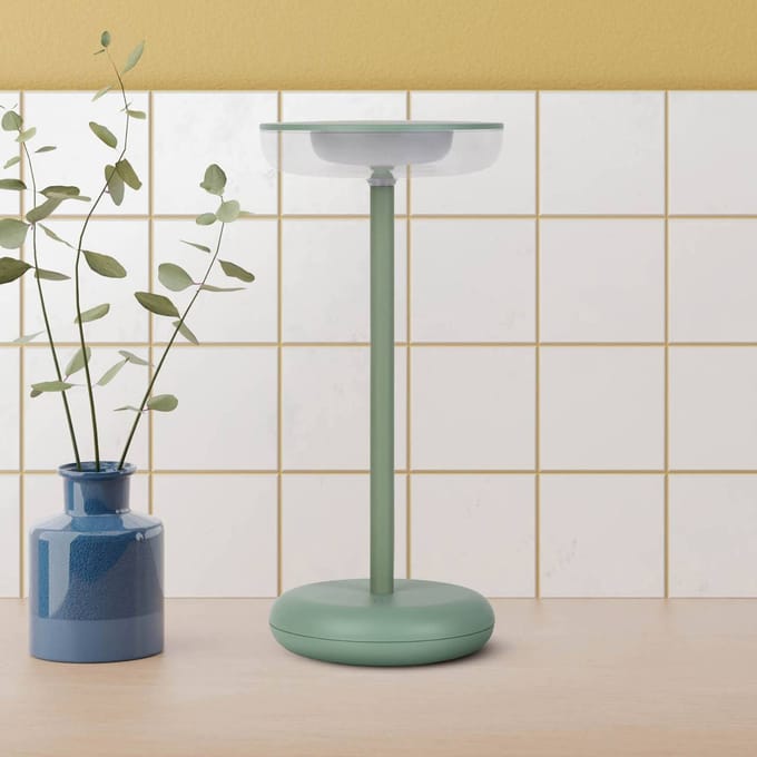 Näve LED terraslamp Pasi, mint Hoogte 26 cm Metal Touch