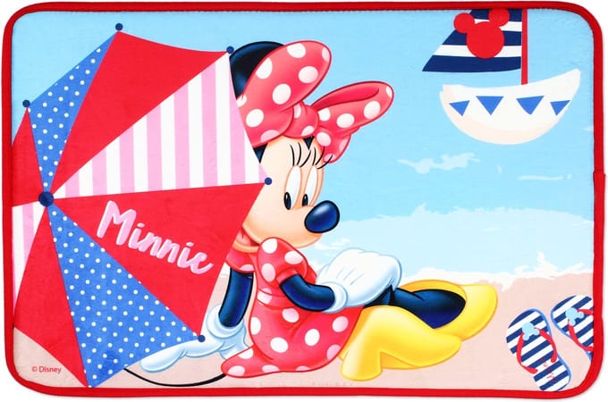 Minnie Mouse deurmat - rood - Minnie Mouse kleed - 60 x 40 cm.