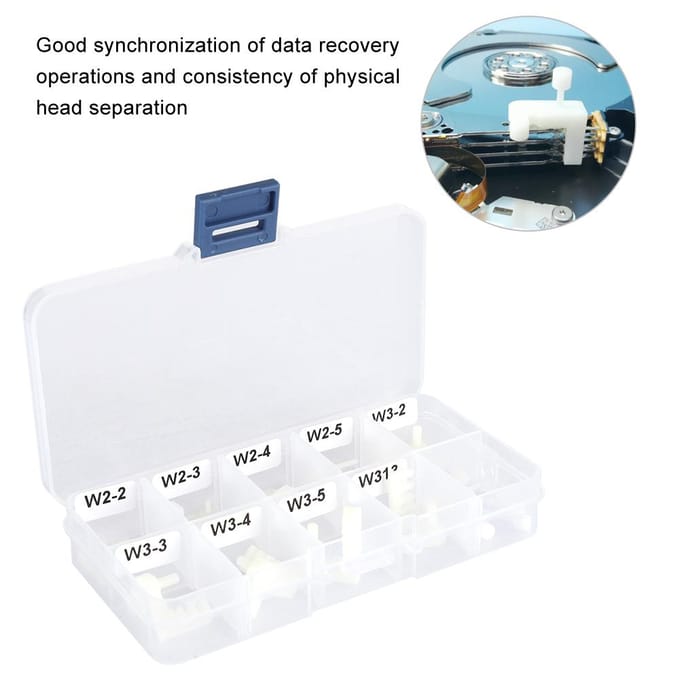 1 Set Vervangingstool voor Harde Schijfkop Wit Hoge Kwaliteit Dataherstel HDD Reparatietool white