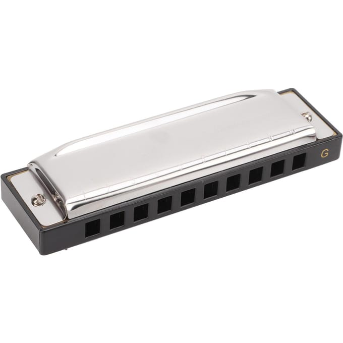 Harmonica à clé de sol, 10 trous, 20 tons, orgue à bouche, antirouille, portable, pour débutant white