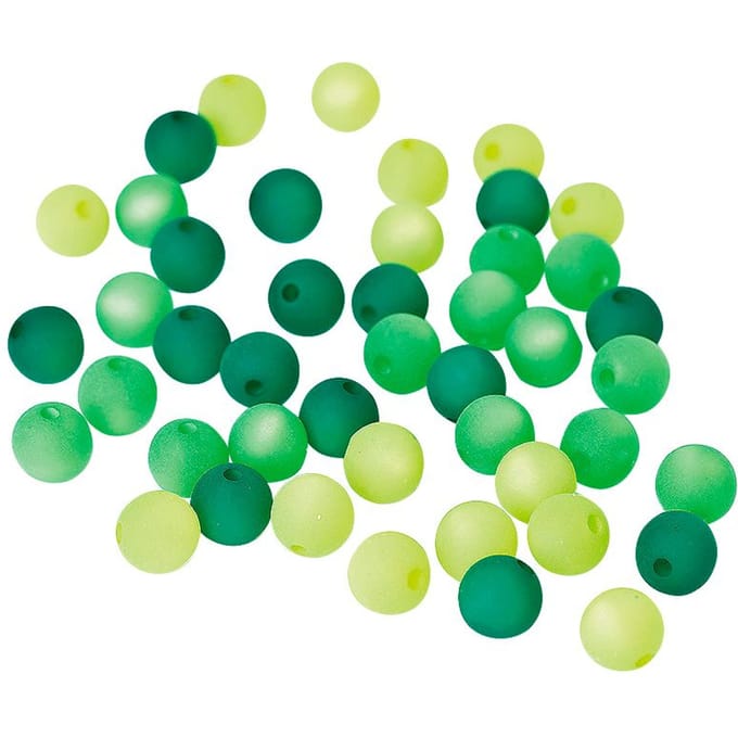 Polaris kraalmix, 8mm, 45 stuks - Groen