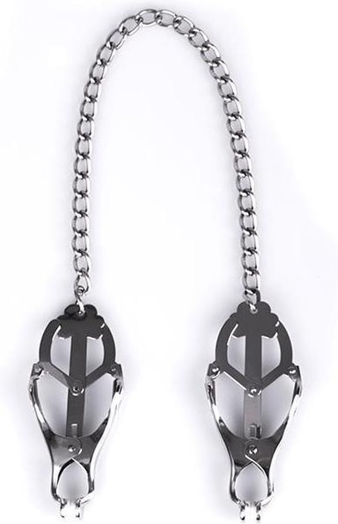 Metalen tepelklemmen met ketting