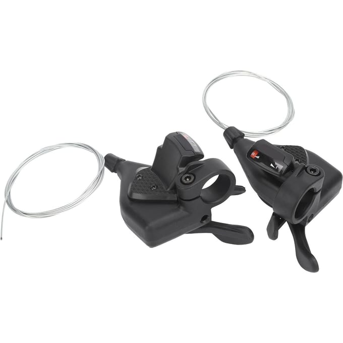 MTB Fiets Schakelhendel Derailleurs 3x8 Snelheid Aluminium Vouwfiets Shifter Fietsonderdelen black