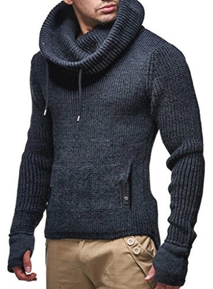 Trendy Gebreide Herentrui voor Modebewuste Mannen