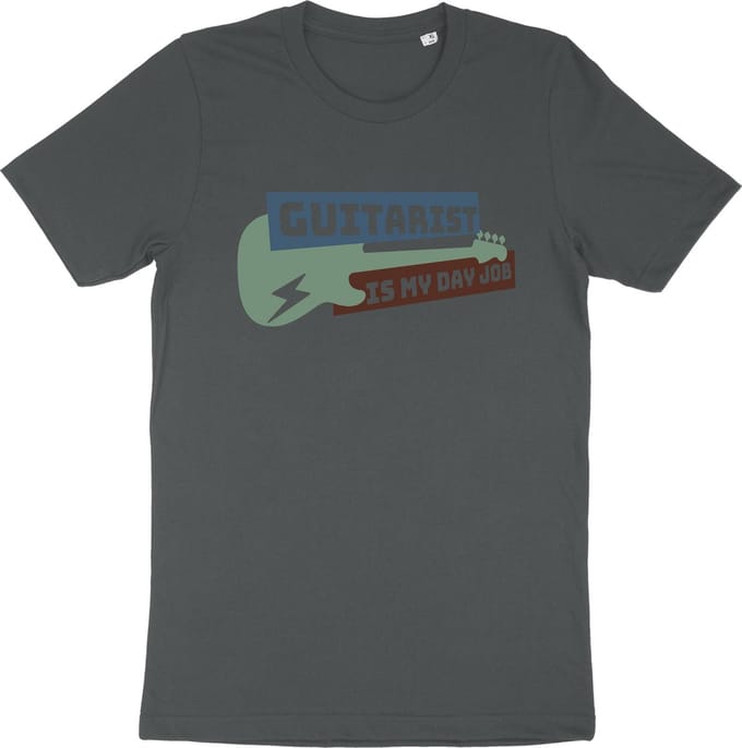 Gitaar Liefhebber T Shirt - Muzikant - Grijs - M