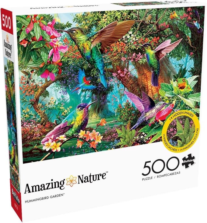 Legpuzzel - Puzzel met afbeelding - Ontspanning thuis - Met verborgen afbeeldingen - 500 stukjes - Groen