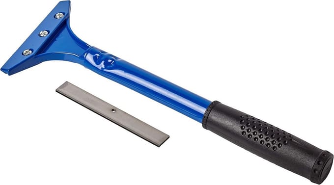 4 inch robuuste behangschrapper met reservebladen - blauw
