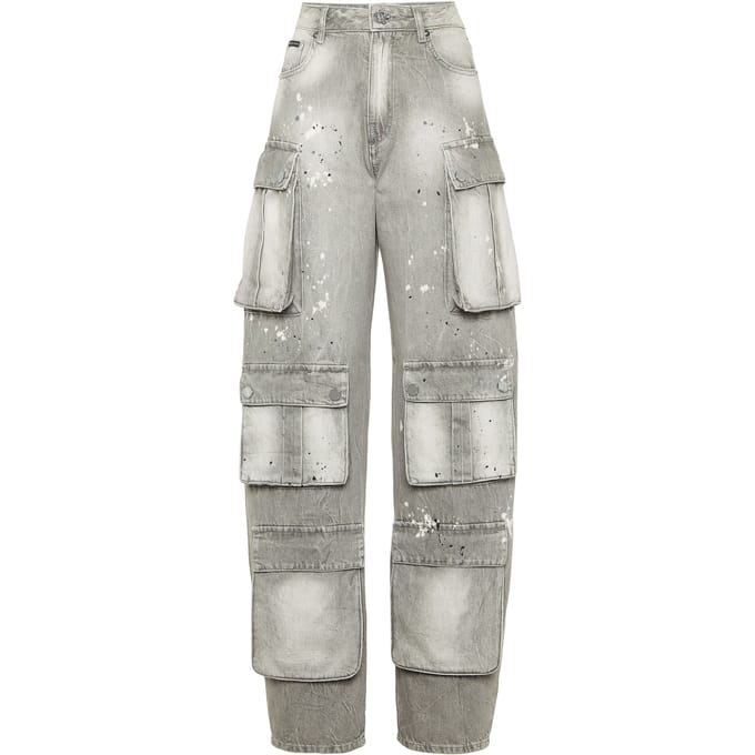 Denim Cargo Trousers