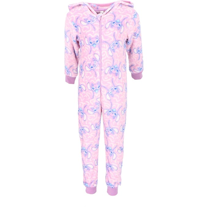 Lilo & Stitch Coral-Fleece Onesie