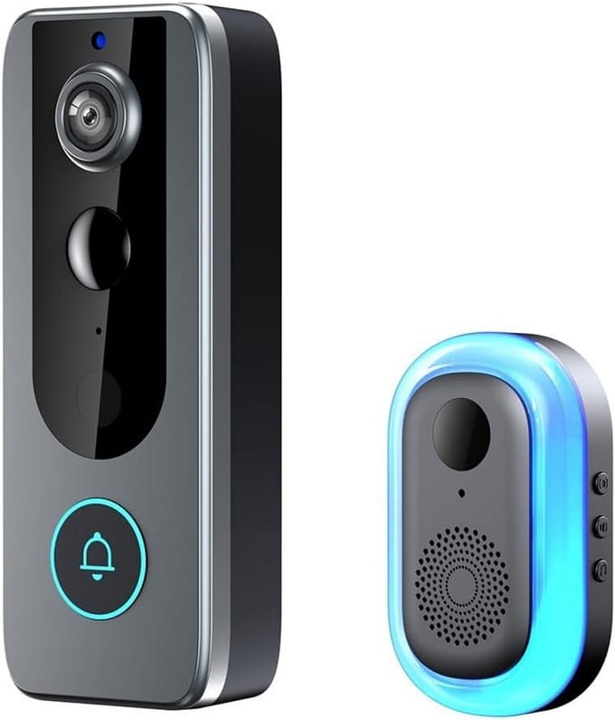 Draadloze WiFi Deurbel Camera met Bewegingsdetectie en Tweeweg Audio