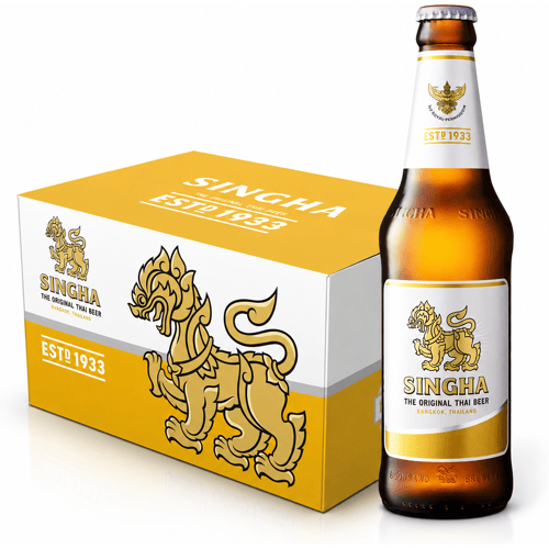 SINGHA Premium Thaise lager 5% 24 x 330 ml (Doos)