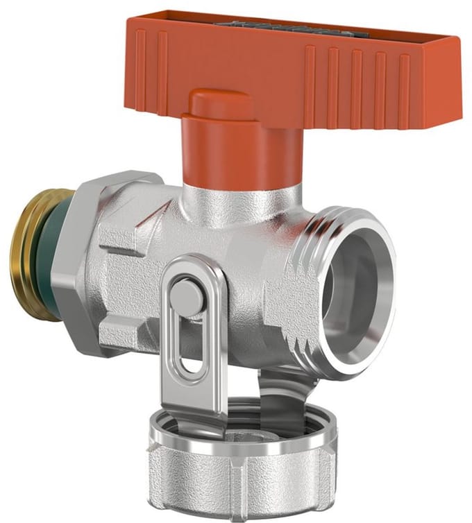 Flamco KFE-kogelkraan doorgang, Solar G1/2a PN16 MS vern., F10647