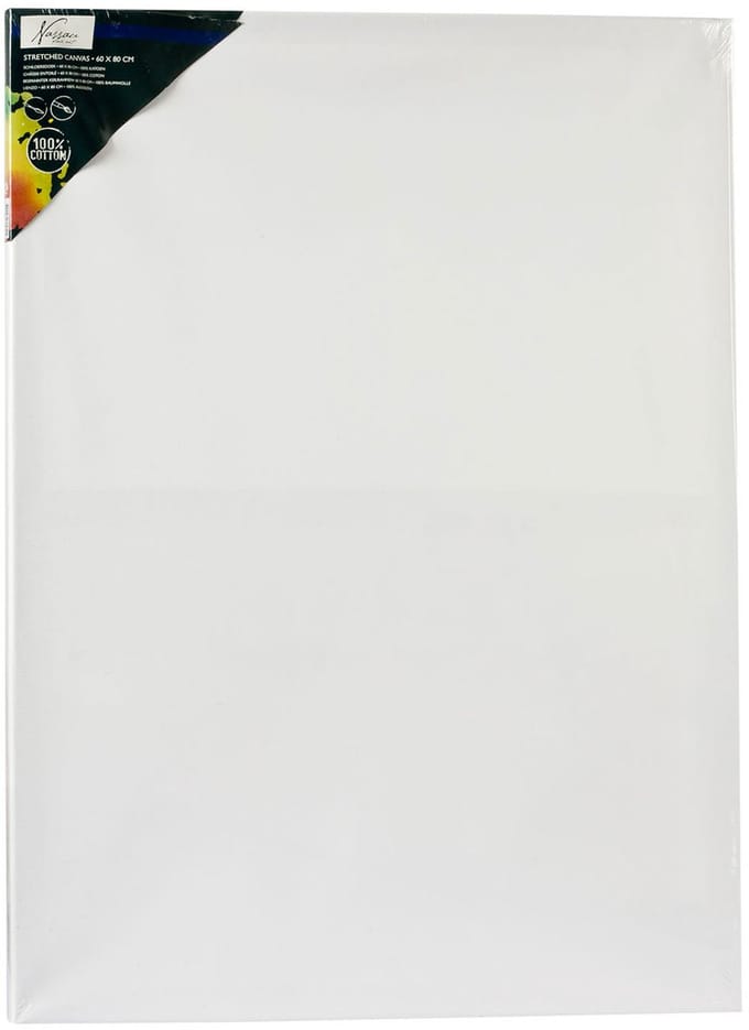 Creative Craft Group canvas schilderdoek katoen 60x80 cm wit schilderen.
