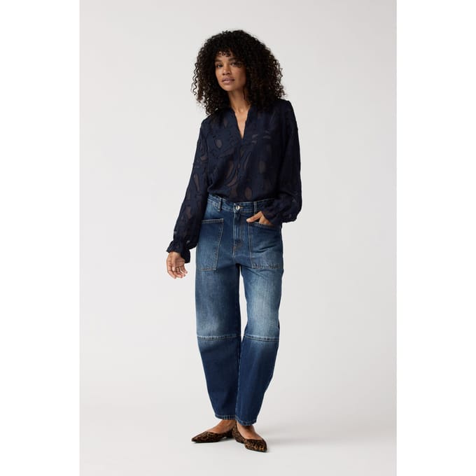 Alchemist Heather Denim Dark-blue-vintage Größe: 34 | Straight Jeans Outlet | Damen | Blau