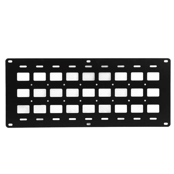 Pick-up Laadbak Molle Paneel 810 X 340 X 2mm Multifunctioneel met Bevestigingsbasis Stud L-rail Opbergpaneel Organizer white
