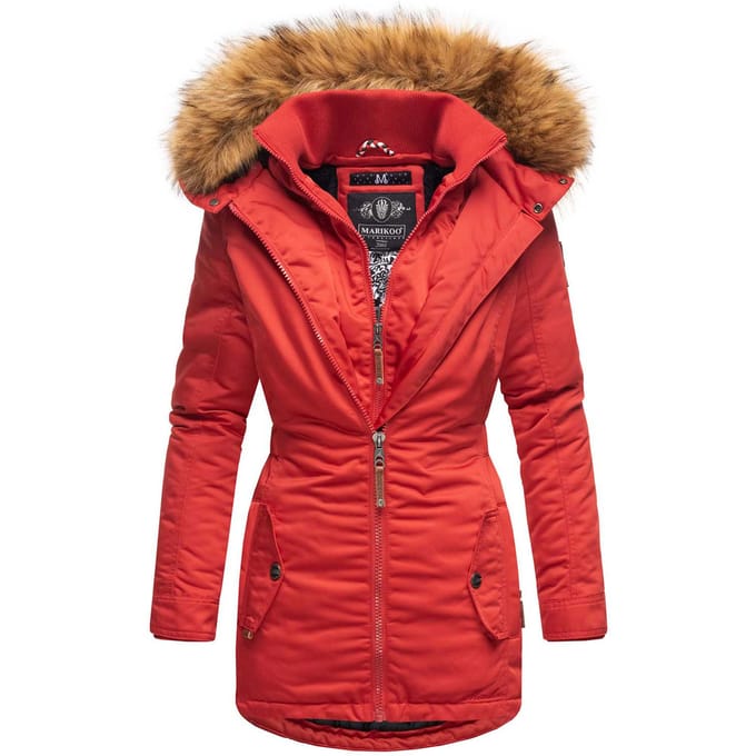 Marikoo dames winterjas – Sanakoo, warm met afneembare bontkraag