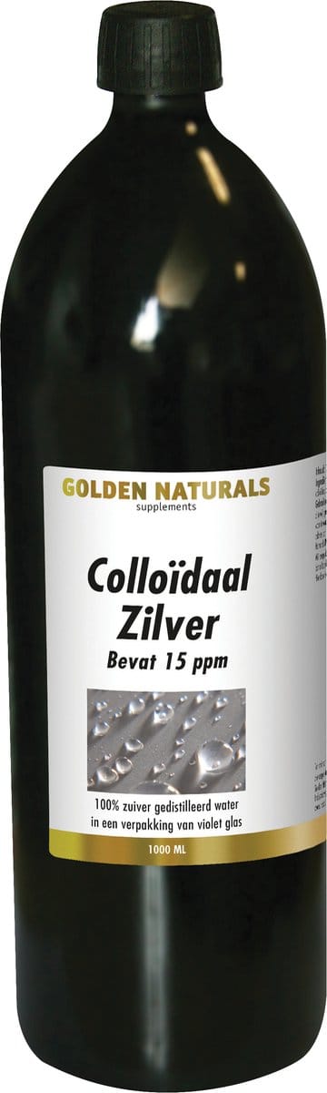Golden Naturals Colloïdaal Zilver 15 ppm (1000 milliliter)