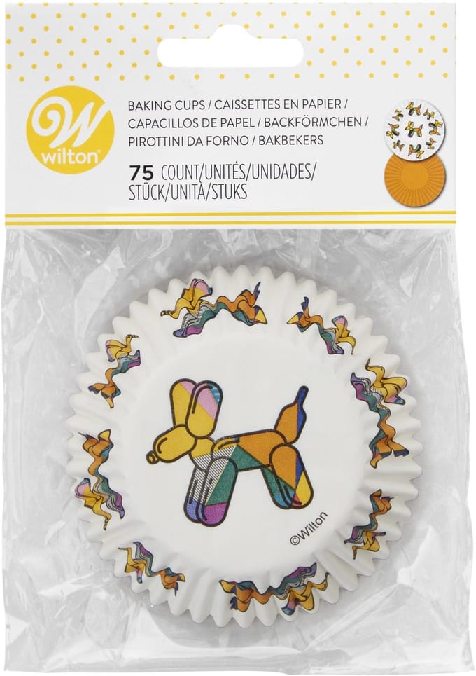 Wilton Baking Cups - Ballonhondje - 75 Stuks - Cupcake en Muffin Vormpjes