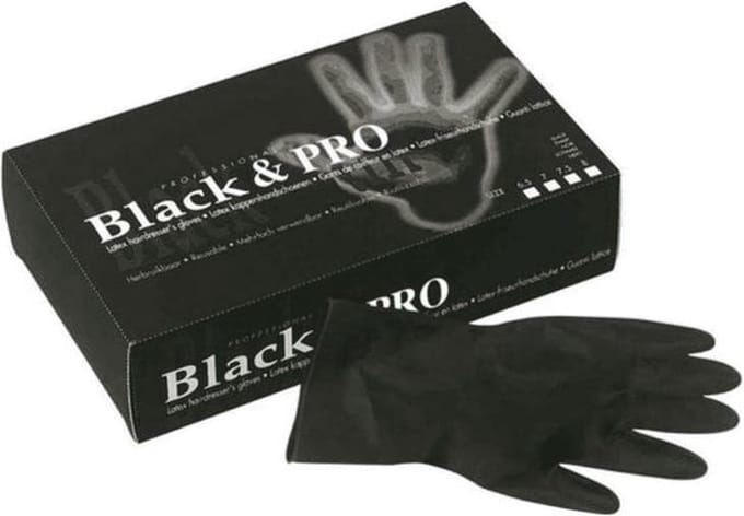 Sibel Latex-Handschoenen Maat S zwart 20st