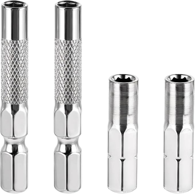 Hex Schroevendraaier Bits Adapter 1/4 Inch naar 4mm voor Micro Bits - Ideaal voor Huishoudelijke, Auto en Machine Reparaties