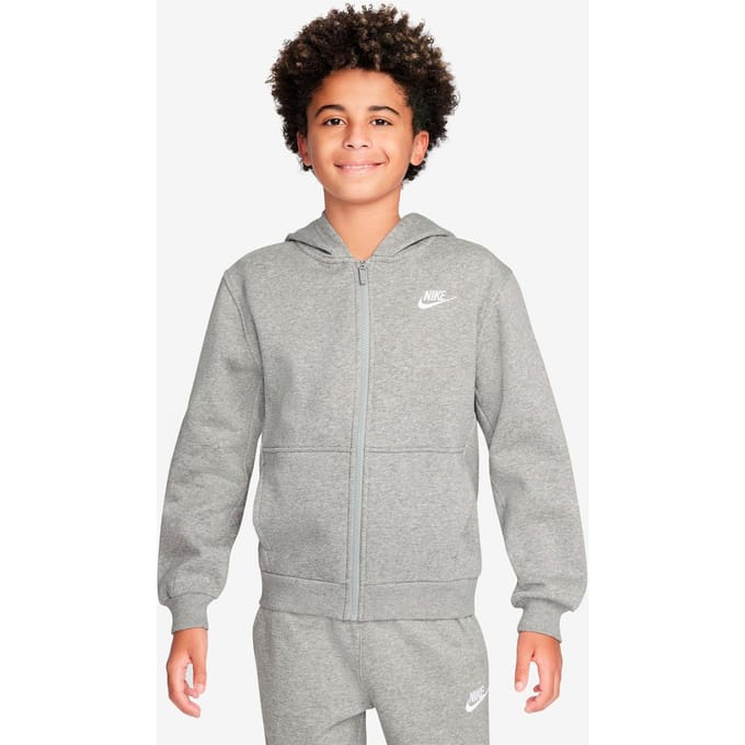 Kindertrui met rits en capuchon Nike Club Fleece LBR