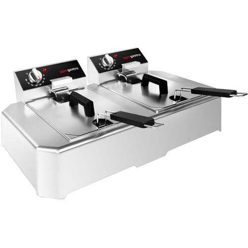 GGM Gastro Elektro Doppelfritteuse - 5+5 Liter - 7,5 kW