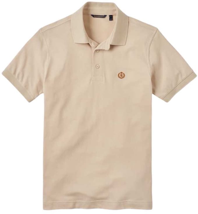 Henri Lloyd Falmouth Korte Mouw Poloshirt Beige M Man