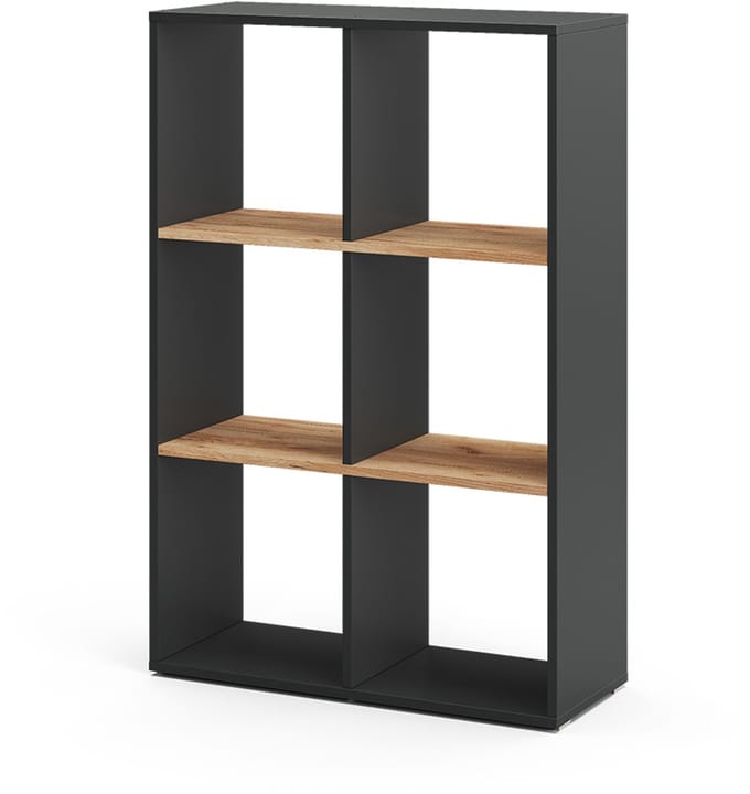 Vicco Karree Ruimteverdeler – 72 x 107.8 cm Antraciet/gouden eik