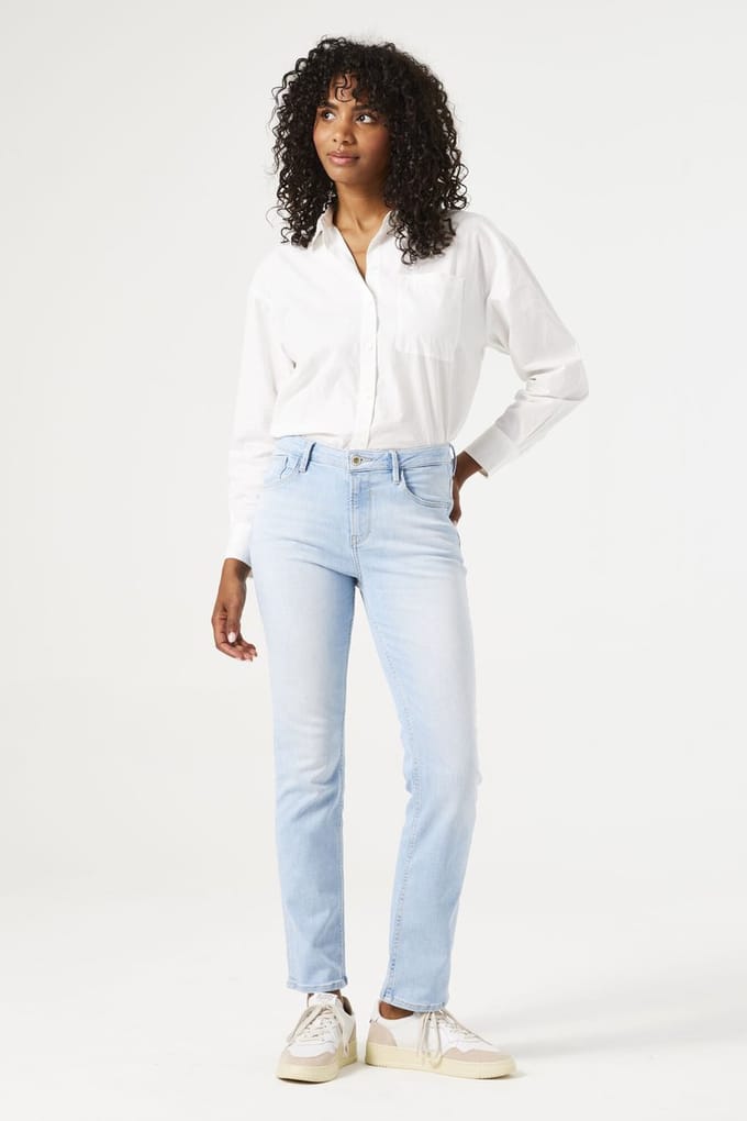 GARCIA Celia Dames Slim Fit Jeans Blauw