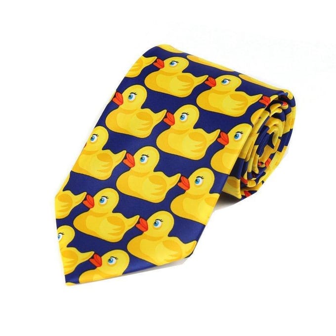 Gele Grappige Rubberen Eend Stropdas Herenmode Casual Fancy Eendje Professionele Stropdas Mode Bruiloft Schattige Eendje Stropdas Voor Man 8cm yellow