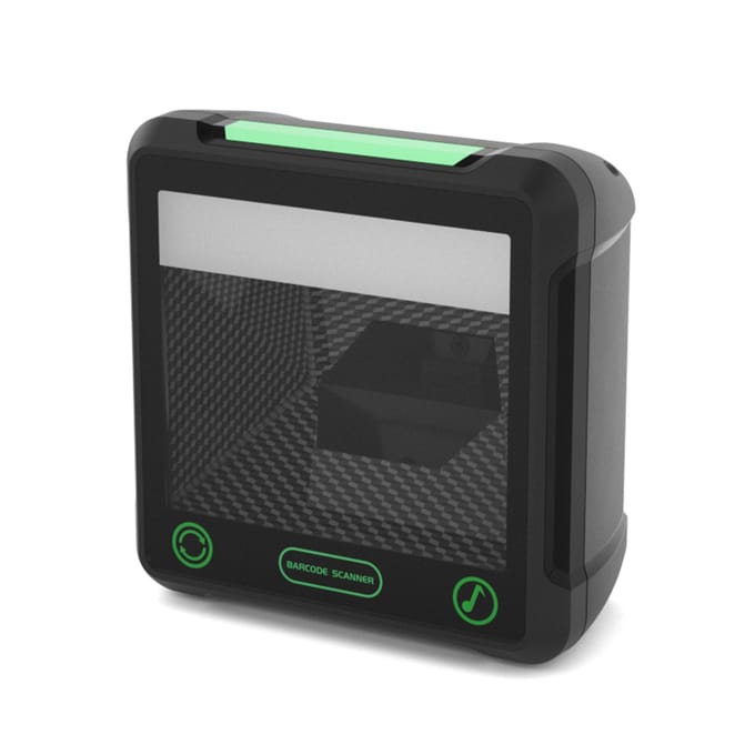 Scanner de codes-barres 2D 1D X21 Scanner de codes-barres de bureau omnidirectionnel Lecteur de codes-barres automatique mains libres noir