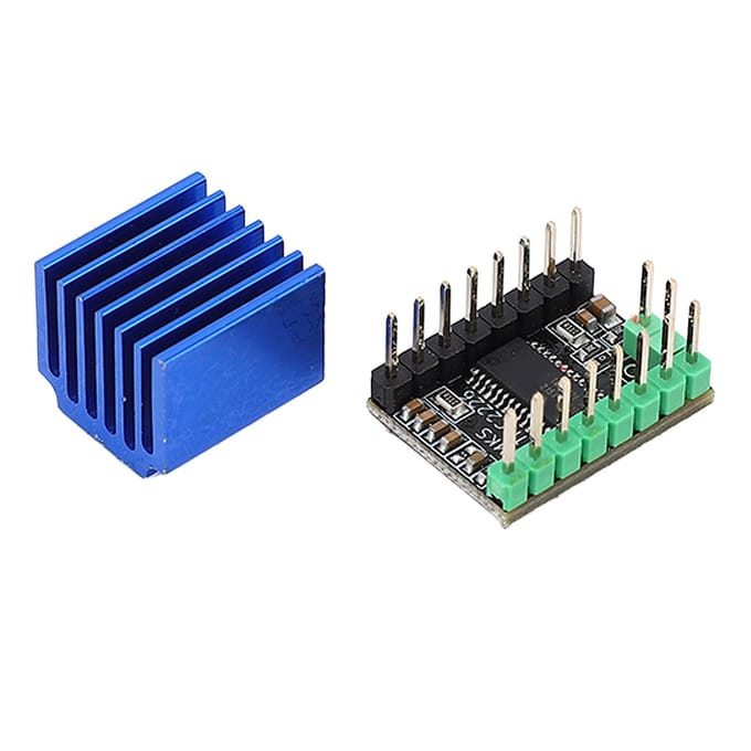 Stappenmotordriver TMC2226 256 Microstap Laag Geluidsniveau met Koellichaam 3D-printeraccessoire blue