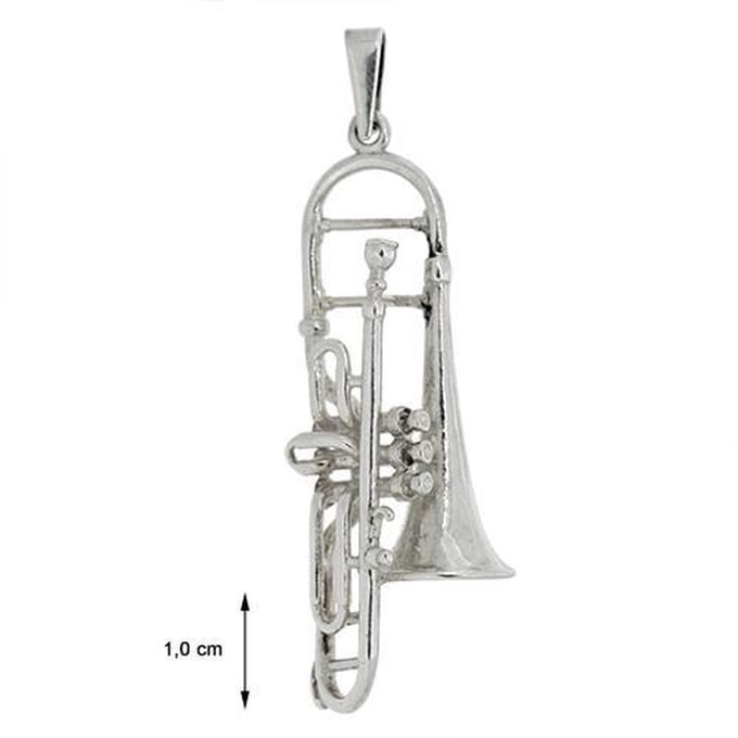 Blinx Jewels Zilveren Hanger Schuiftrompet