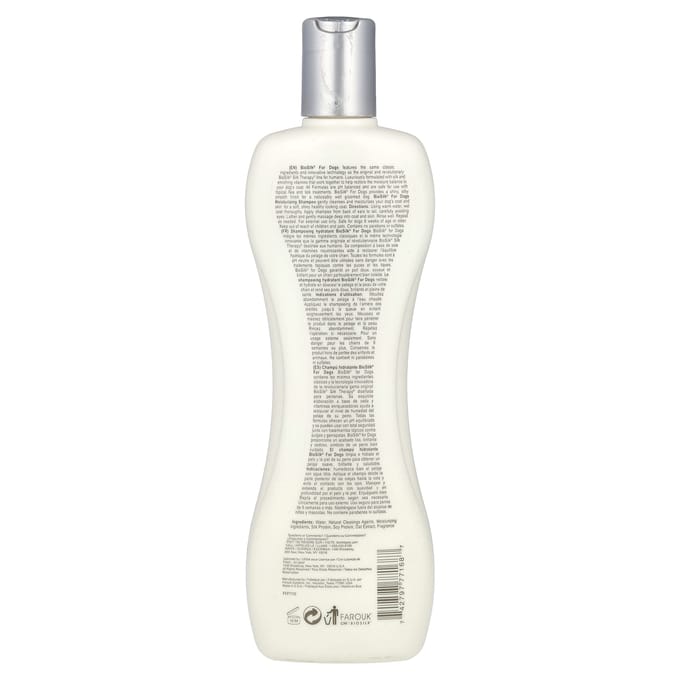 Biosilk, Silk Therapy, Hydraterende Shampoo voor Honden, 12 fl oz (355 ml) white