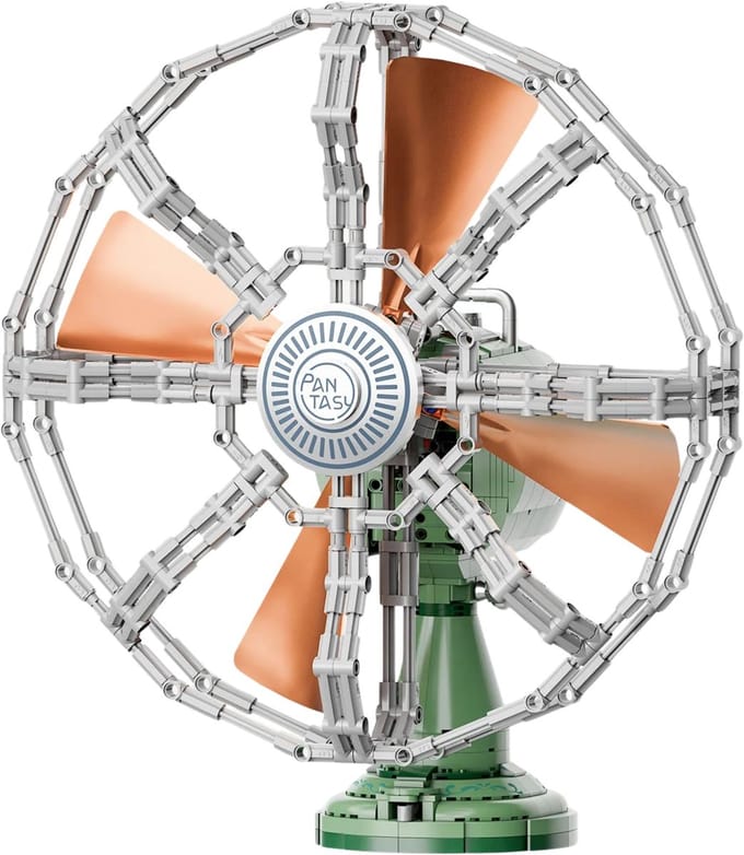 Pantasy, 3D Bouwblokjes, Retro collection, Table Fan, 85044, 27,8x21,1x34,2cm