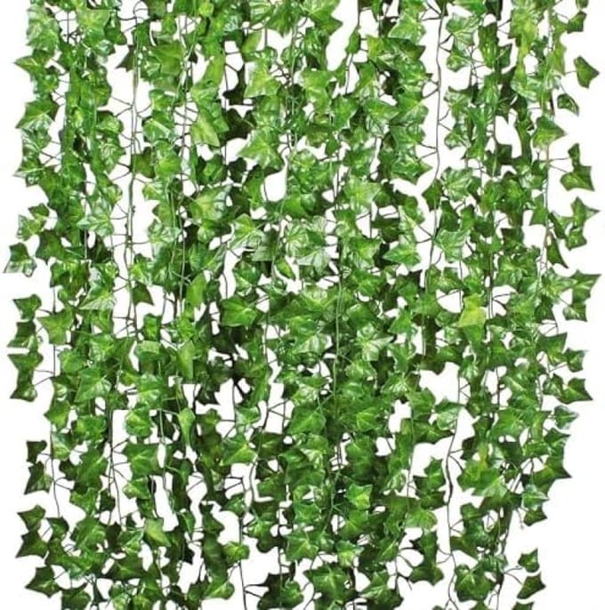 Kunstklimopslinger voor Muurdecoratie, 12 stuks, 25,60 m, Groen