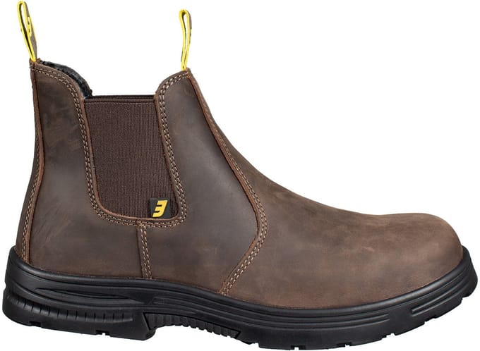 Safety Jogger Jackman S3 – Slipvast SRC –  Antistatisch, Hittebestendig, Donkerbruin, Maat 36