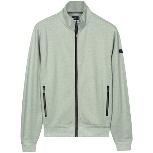 Baileys Vest Sweat Full Zip Fine Two-Tone Misty Green / male