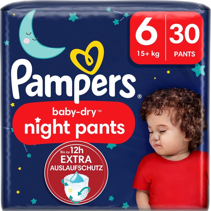 Pampers - Baby Dry Night Pants - Maat 6 - Small Pack - 30 stuks - 15+ KG