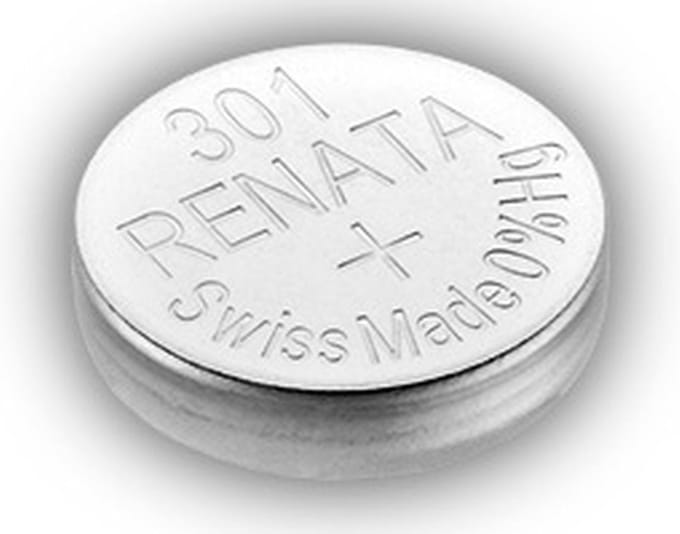 RENATA 301 / SR43SW zilveroxide knoopcel horloge batterij 1 stuks