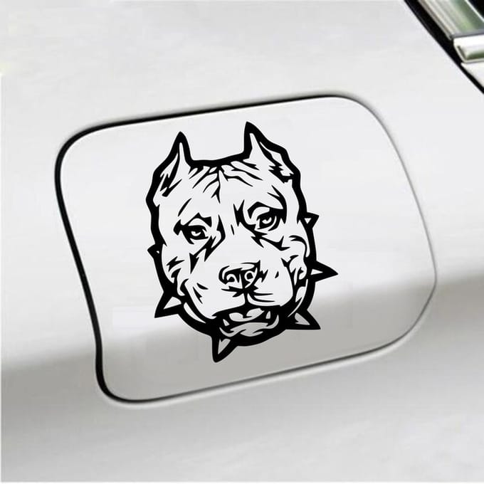 Bumpersticker - Hond - 12,3 X 10 - Zwart