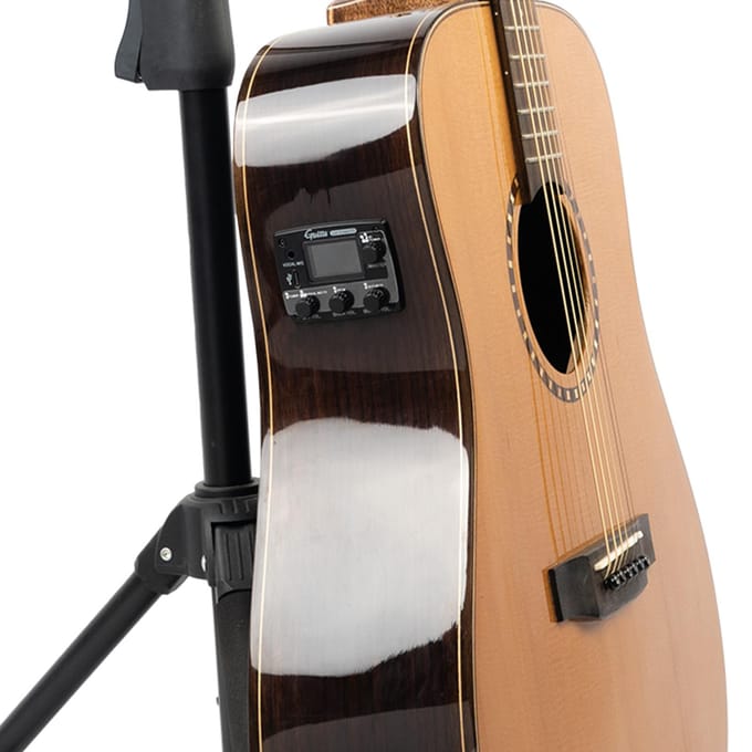 GUITTO GGP-05 Gitaar Pickup Equalizer LCD Display Multifunctionele Live Drum Volume Control Gitaar zwart