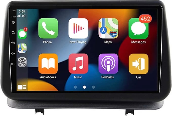 BG4U - Android Navigatie Radio geschikt voor Renault Clio 3 2005-2014 met Apple Carplay en Android Auto