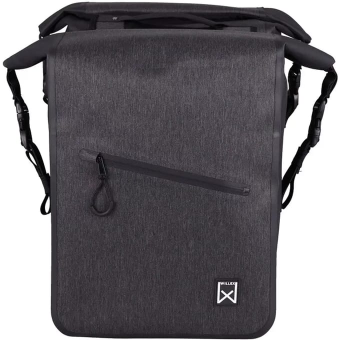 Willex Dubbele tas Combi 100% Waterdicht Zwart