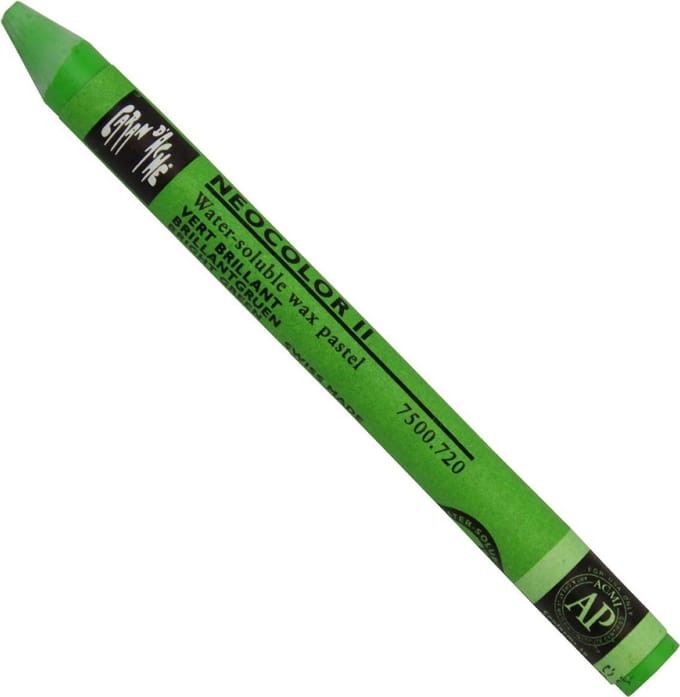 Caran d´Ache Neocolor II Aquarelkrijt |  Brilliant Groen (720)