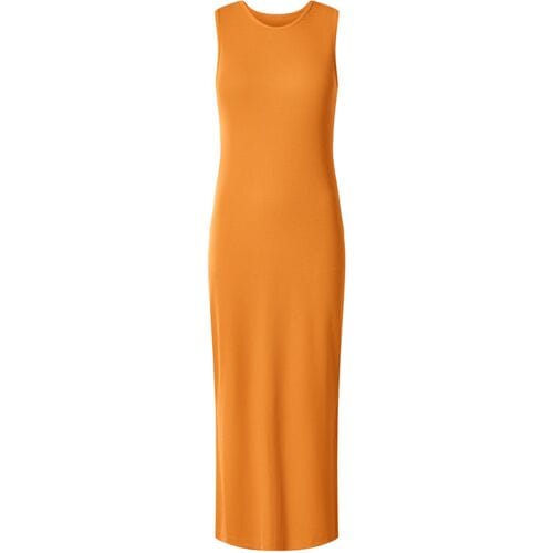 ESMARA Rib dames jurk - slim fit (oranje, S (36/38))