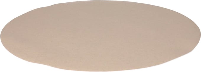 Wicotex Placemats Uni - taupe - rond 38 cm - anti slip laag - Teflon coating toplaag