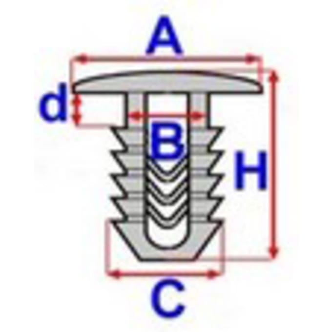 Clip ROMIX ROM 10041, 25 Stuk