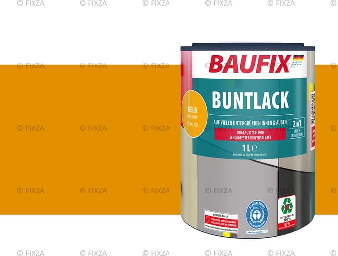 BAUFIX Multi- Lakverf geel 1 Liter