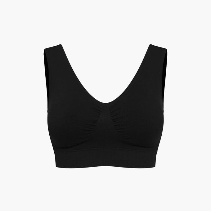 cfab - Comfy Bra - Zwart, L - BH Zonder Beugel Voorgevormd - Ondergoed - Naadlos